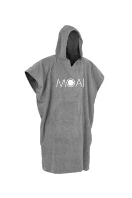 moai poncho gray