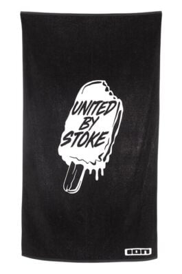 ion beach hand towel black